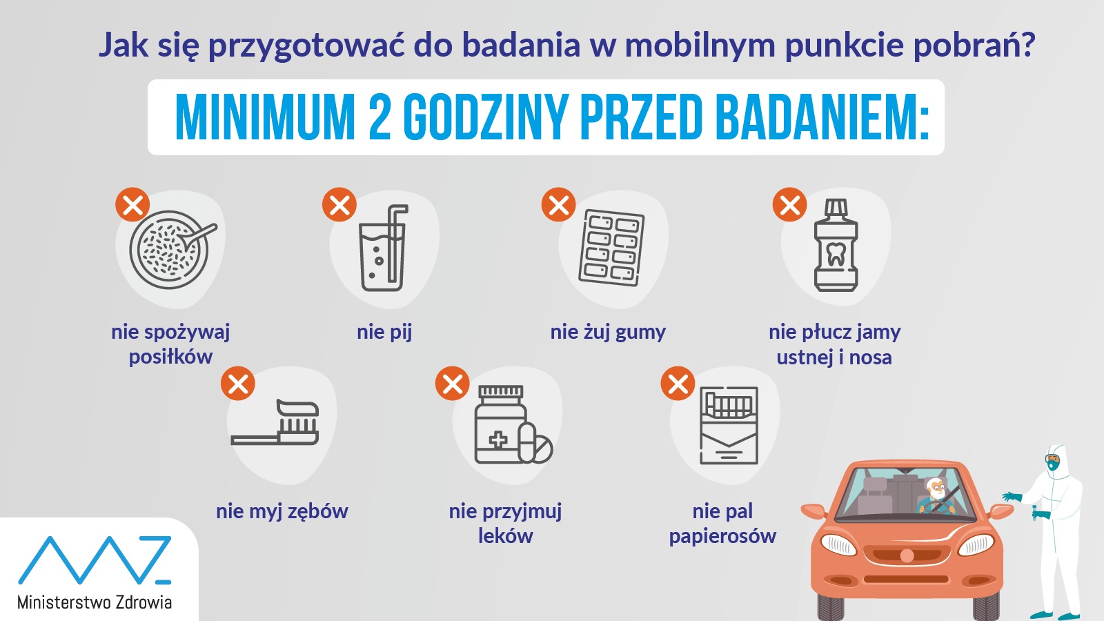 Jak przygotować się do badania w mobilnym punkcie pobrań?